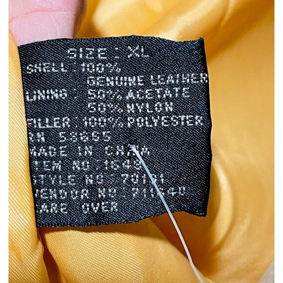 Pres De Chamonix Heavy  Leather Coat Size XL - Picture 9 of 10